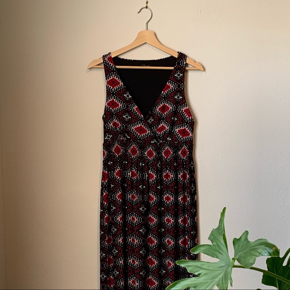 V Neck Maxi Dress